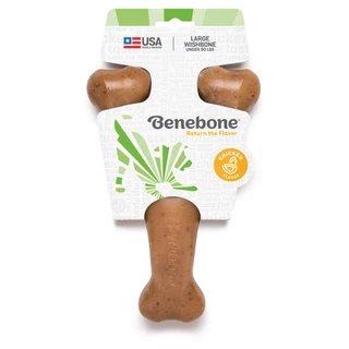 Brinquedo Mordedor Resistente Para Cães Benebone Wishbone Frango Grande