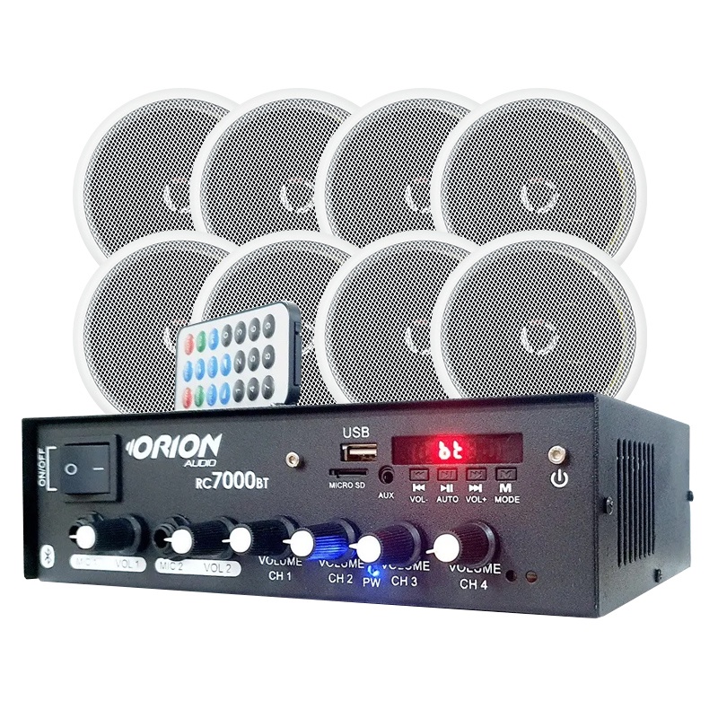 Kit Som Residencial Amplificador + 8 Caixas Som Orion 70w | Shopee Brasil