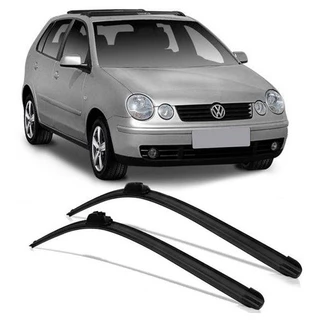 Par Palheta Limpador Parabrisa Silicone Polo Hatch 2001 Até 2004 21"/19"