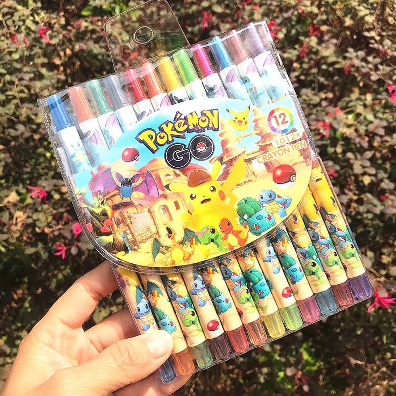 Pokemon Diy Pikachu Educação Infantil Crianças Aprender A Desenhar Livro  Graffiti Pintura Livro Coloring Book Enviar 10 Lápis Coloridos - AliExpress