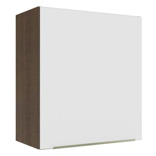 Armário Aéreo Madesa Lux 60 cm 1 Porta - Rustic/Branco Veludo em Oferta na Shopee