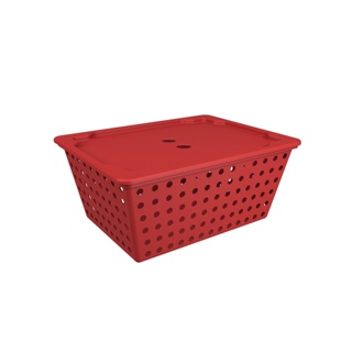 Cesta Organizadora Coza One Maxi 12,9 Litros 39 x 30 x 16,8 cm Vermelho Bold