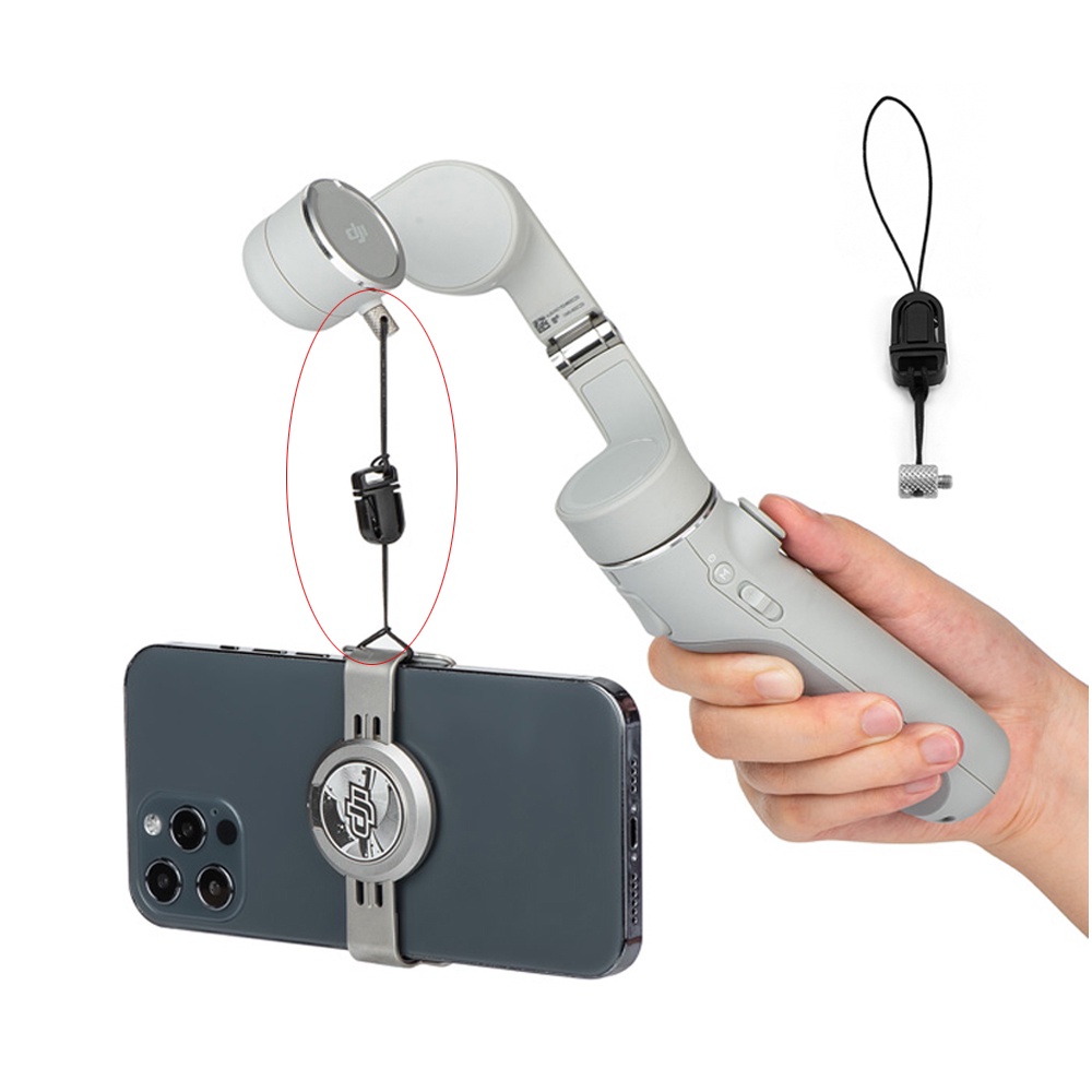 Para DJI OM 6 5 Suporte De Telefone Magnético Anti-Perda De Corda Osmo Mobile 4 SE Gimbal drop Lanyard Previne Que O De Queda
