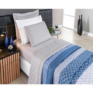 Jogo De lencol roupa de Cama Chicago Solteiro 3 Pecas