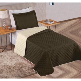 Cobre Leito Solteiro 2pc Matelado SoftBed Dupla face Marrom