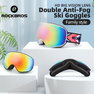 Óculos De Esqui ROCKBROS Proteção De Dupla Camada Anti-Embaciamento Myopia À Prova De Vento Equipamento Esportivo Para Crianças Adultos De Neve