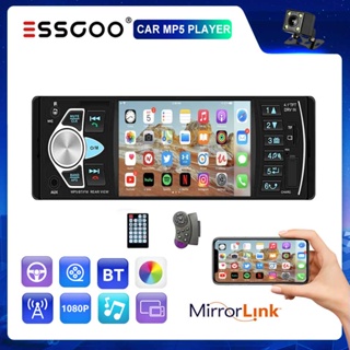 ESSGOO Rádio De Carro 1 Din Autoradio 4022d Bluetooth 4.1 " Suporta De Tela Vista Traseira Câmera Volante Estéreo Para Carros Com Contral