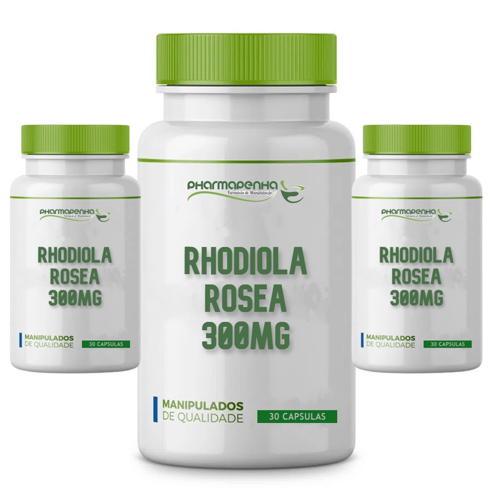 3 Potes Rhodiola Rosea 300mg 30 Cápsulas cada | Shopee Brasil