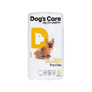 Fralda Descartável Higiênica P/cães Macho Dogs Care 24 Un P