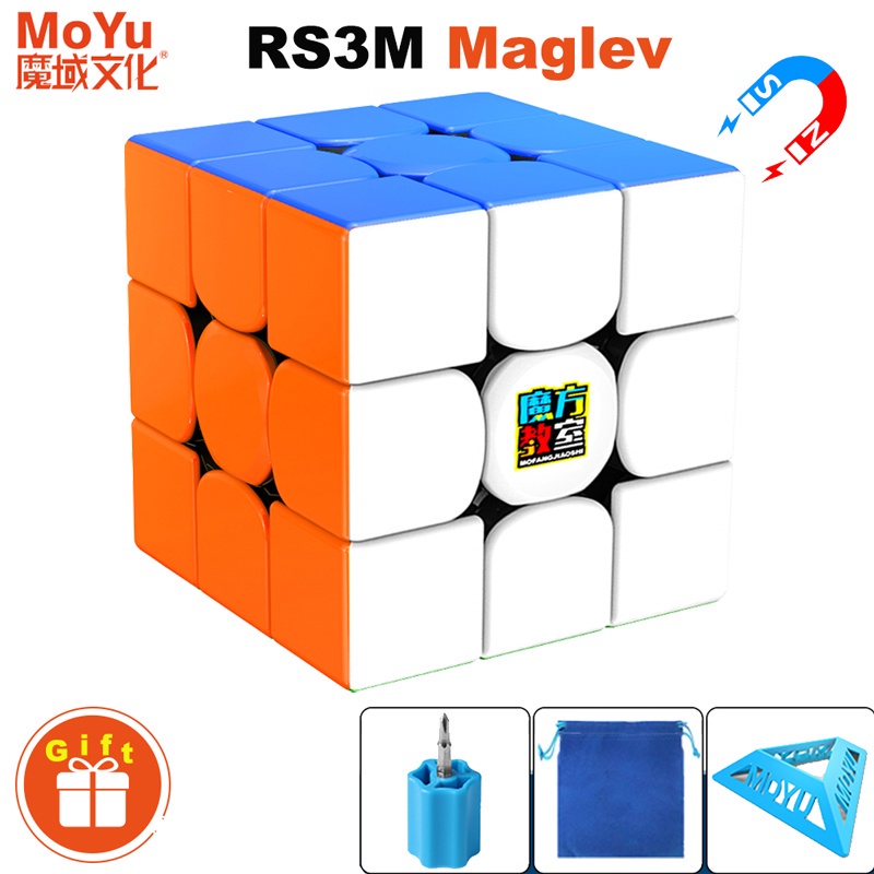 MOYU 2021 RS3M Maglev 3x3x3 2020 Cubo Mágico Magnético Profissional 3 × 3 3x3 Velocidade Quebra-Cabeça Rubick Brinquedos Fidget Magico