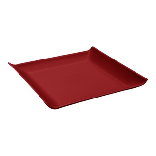Prato Quadrado Casual Coza Cozy 16 x 16 x 2,5 cm Vermelho Bold