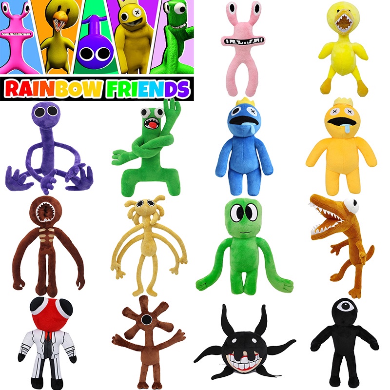 Roblox Rainbow Friends Roblox Babão Pelúcia 50 CM Azul Brinquedo Game Toy  Cartoon Desenho Animado Promoção