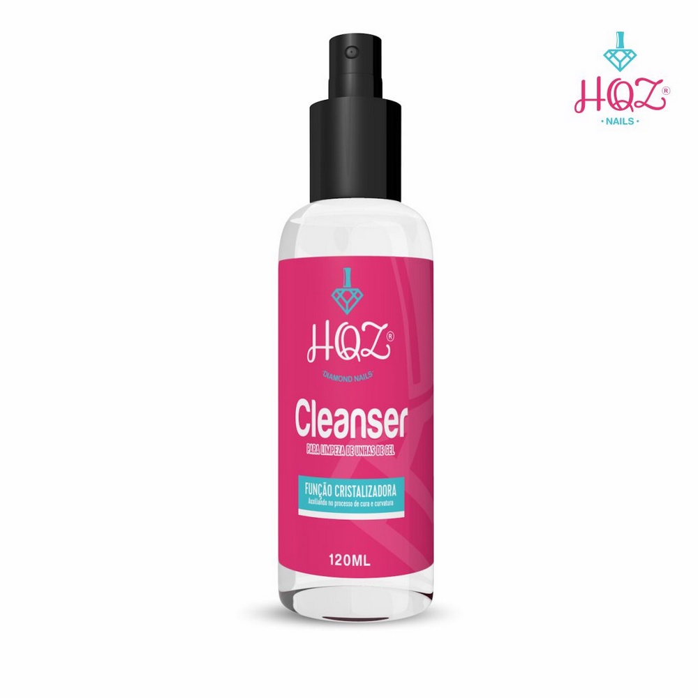 Cleanser Limpeza e remoção da Goma de Gel HQZ Nails - 120ml