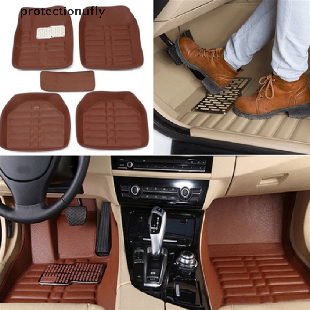 Tapete De Piso Universal Carro Frente E Traseira Proteção 5PCS Car Esteiras Automáticas FloorLiner Carpete Todas As Tempos PTY