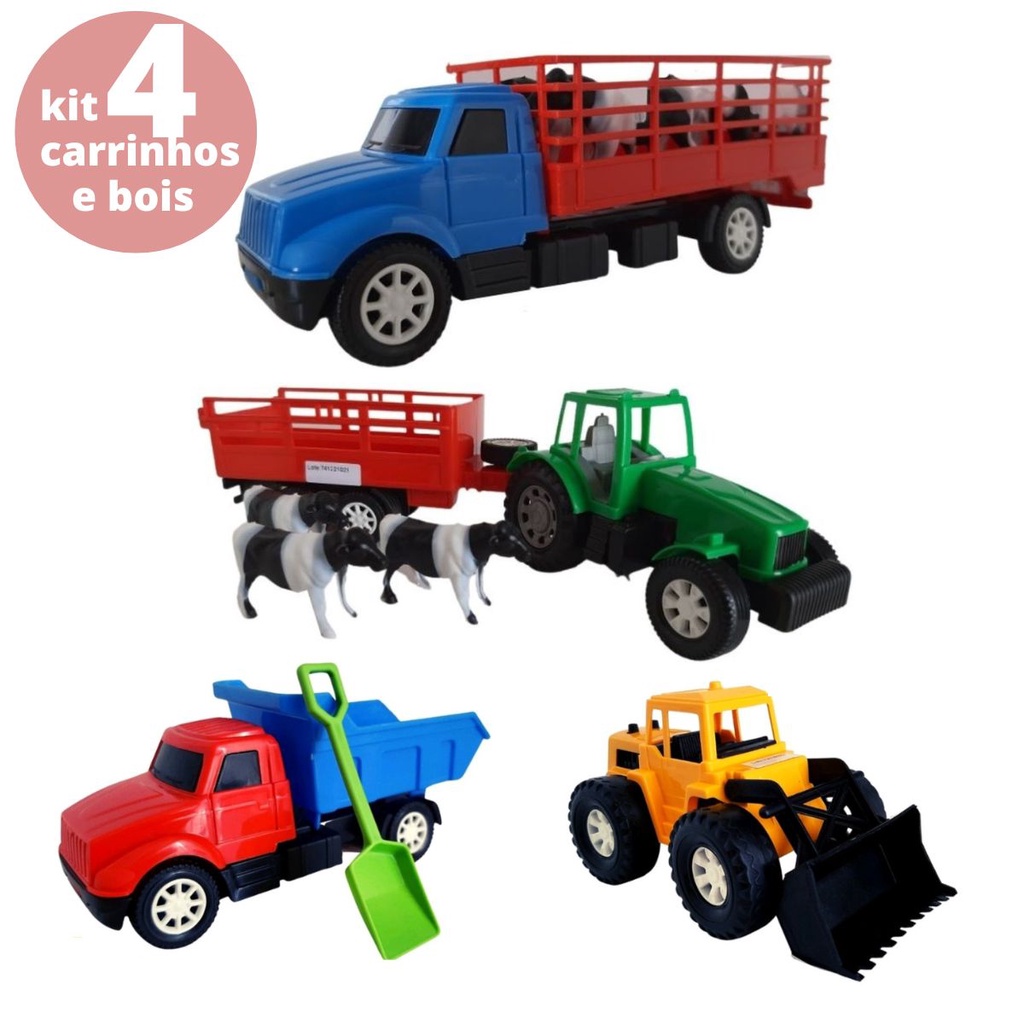 Brinquedo de Menino Caminhão de Madeira Boiadeiro em Promoção na Americanas