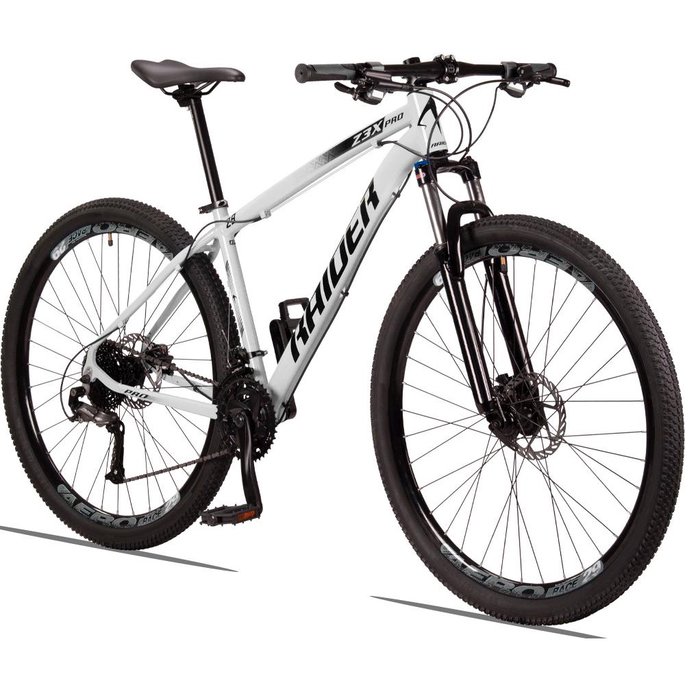 Bicicleta 29 Raider Z3X Pro 27V Câmbio Traseiro Shimano Altus ​Freio Hidráulico Suspensão com Trava