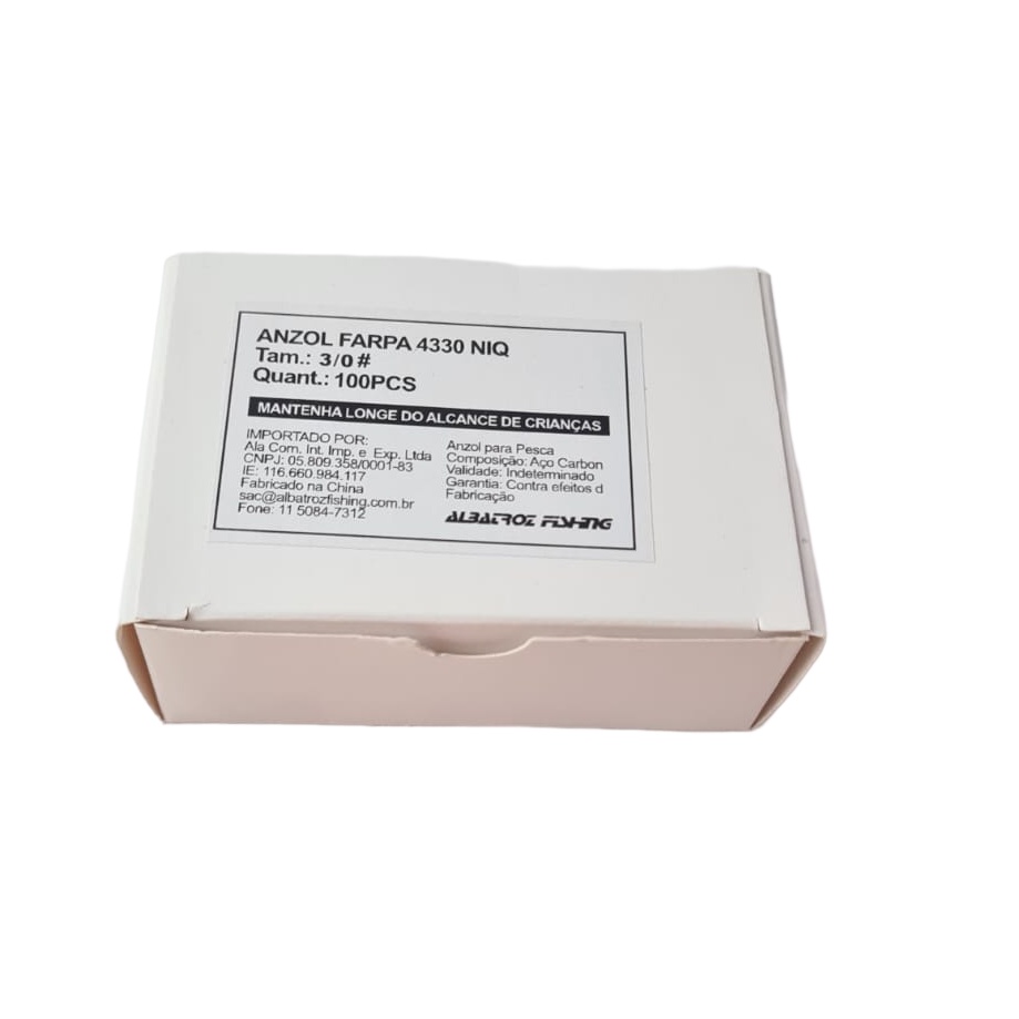 Caixa de Anzol Farpa 4330 3/0 Albatroz | Shopee Brasil