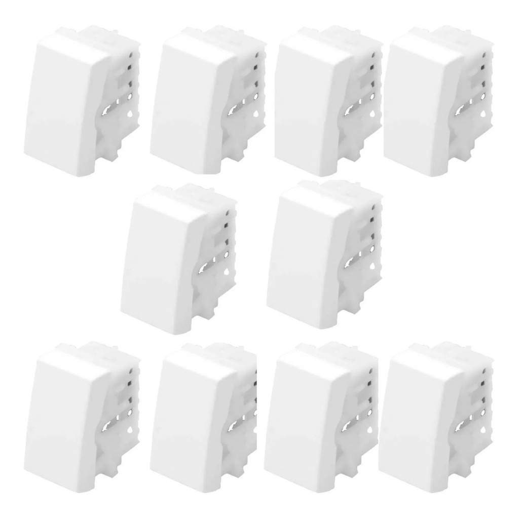Kit Com 10 Módulos Interruptor Intermediário 2871 - Fame | Shopee Brasil