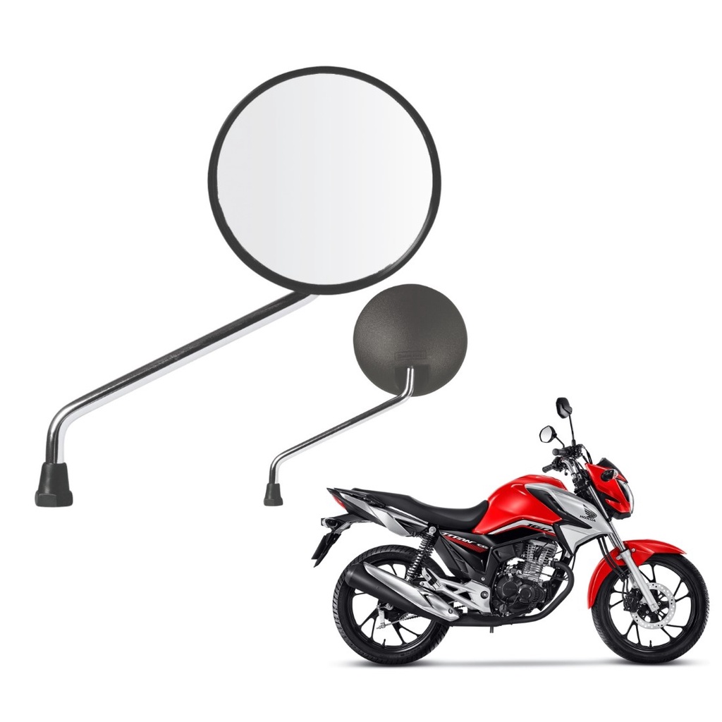 Par Espelho Retrovisor Modelo Dt 200 Rosca Motos Honda Universal M10
