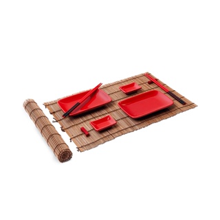 Jogo Para Sushi 10 Peças Haus Concept Nankin 2 Pessoas Vermelho
