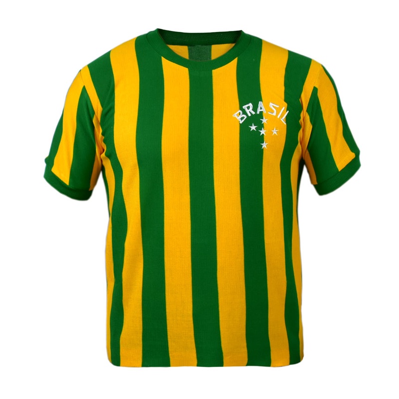 Camisa Retrô Brasil Listrada