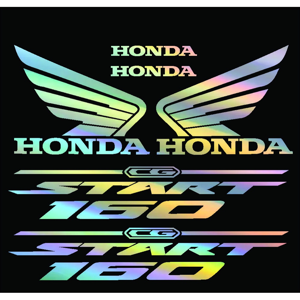 Adesivos Kit Start 160/150 Holográfico - CG Honda