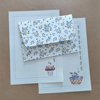 Papéis de Carta Coleção Lar Doce Lar com Envelope 10 unidades | PIQUENIQUE