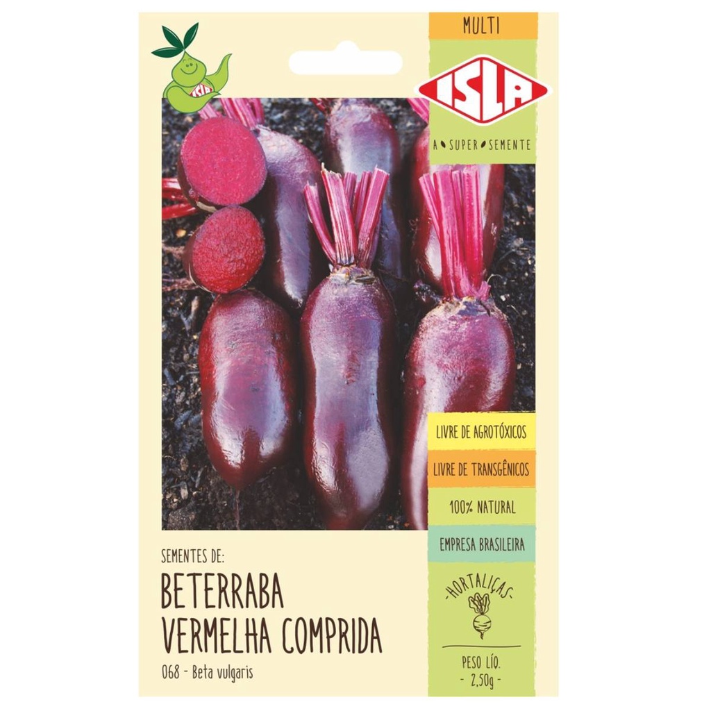 Sementes de Beterraba Vermelha Comprida ISLA