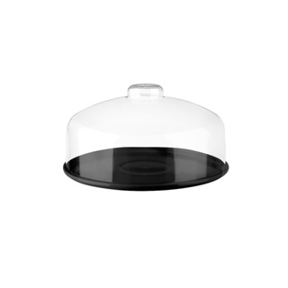 Boleira Prato Com Cúpula Coza Cozy Pequena Ø 19,5 cm Preto
