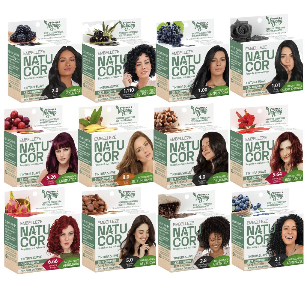 Tinta De Cabelo Natucor Vegana