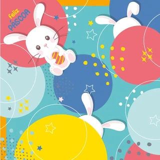 Saco Express 49x49cm para Ovos de 750g a 1kg - Circulos - 5 unidades - Cromus Páscoa - Rizzo em Oferta na Shopee