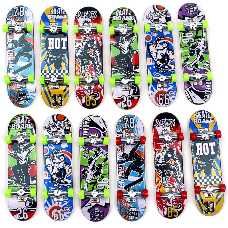 Mini brinquedo de skate de dedo, Conjunto de Brinquedos de Placas de Dedo  de Mesa para Crianças