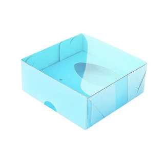 Caixa Ovo de Colher - Meio Ovo de 50g - 10cm x 10cm x 4cm - Azul - 5unidades - Assk - Páscoa Rizzo Embalagens em Oferta na Shopee
