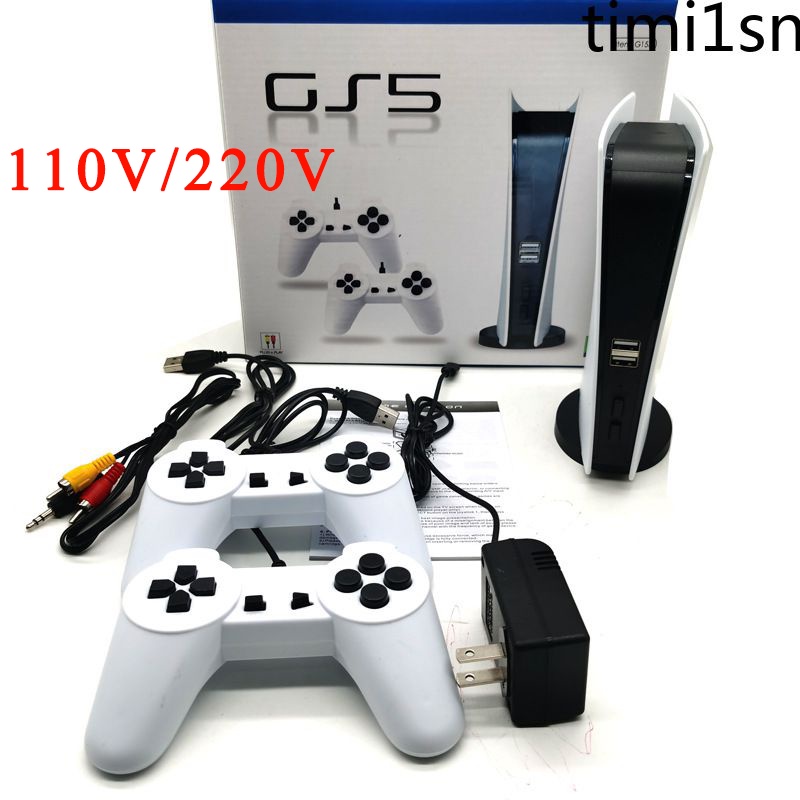 (Entrega hoje) Mini GS5 Retro TV Videogame Console Player Para Nes 8 Bit Jogos Com 200 Diferentes Duplos Gamepads -timibr