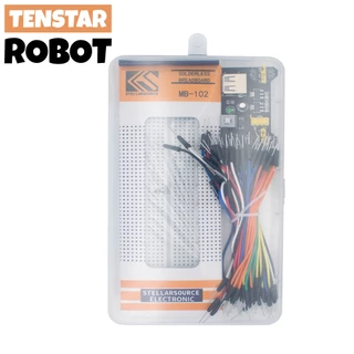 3.3V/5V MB102 Módulo De Potência Da Placa De Pão + MB-102 830 Pontos Protótipo De Sem Solda + 65 Fios Flexíveis Do jumper