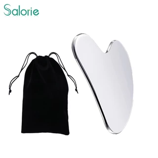 Novo Massagem Facial De Aço Inoxidável Gua Sha Massage Face Lift Anti-Envelhecimento Da Pele