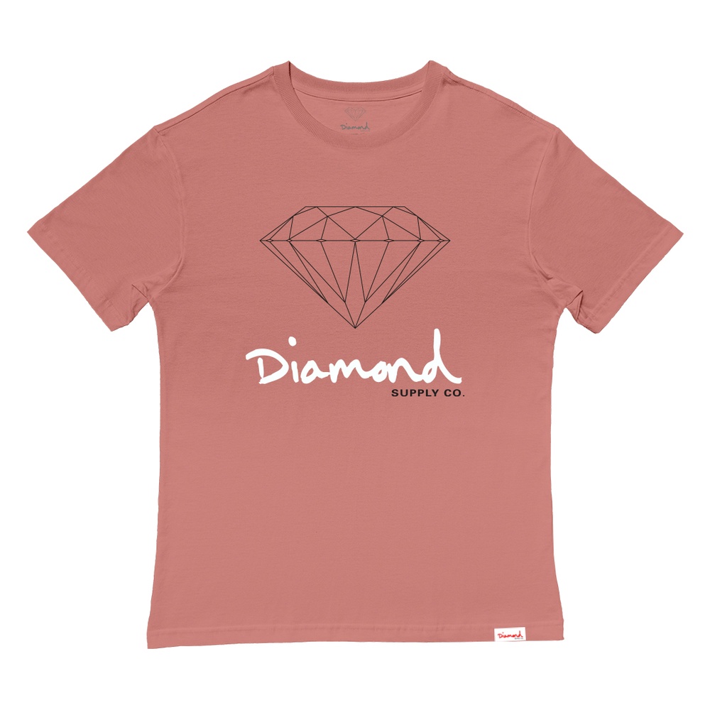 Camiseta Diamond Og Logo Washed Shopee Brasil