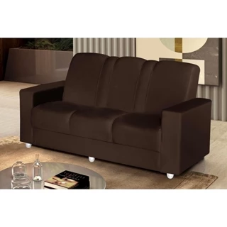 Sofá Roma 3 lugares Suede - Sofá Casa