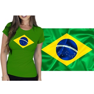 Camisa Feminina do Brasil Baby Look - Edição Limitada para a Copa