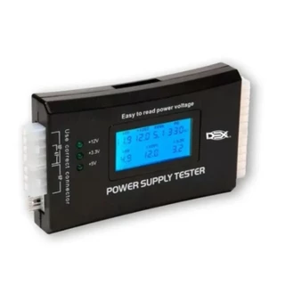 Testador de Fonte de Alimentação Digital LCD 20 e 24 Pinos Atx Dex AT-01