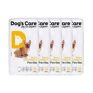 Fralda Descartável Higiênica P/cães Macho Dogs Care 120 Un M