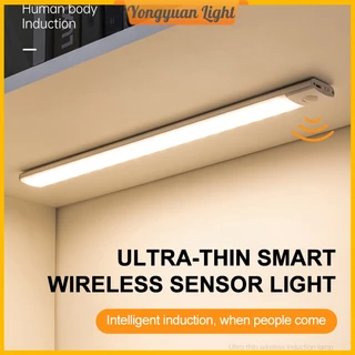 60cm 3 Cores Regulável Led Luminária Sensor De Presença USB Recarregável Lâmpada Sensor De Movimento Luz Noturna Iluminação Sensor Para Cozinha Closet Quarto
