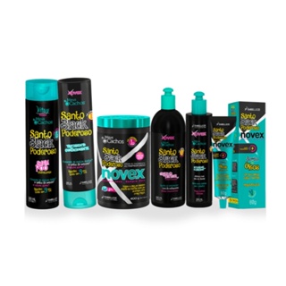KIT NOVEX MEUS CACHOS SANTO BLACK PODEROSO TRATAMENTO INTENSO