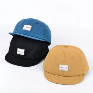 Chapéu De Aba Curta Personalidade Retro Plana Com Chata Modelos De Casal Maré Soft Top Baseball