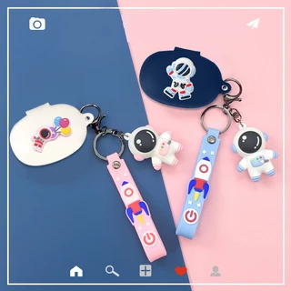 Capa De Silicone Fofo Para QCY T17 Desenho Animado Astronauta/Coelho Animal Fones De Ouvido coque