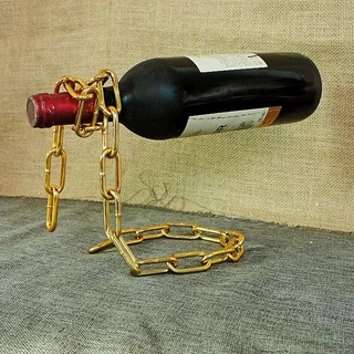 Suporte para Garrafa Corrente Suspensa com Efeito Surreal