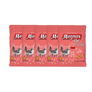 KIT 5 Petisco Magnus Cat Carne - 40g