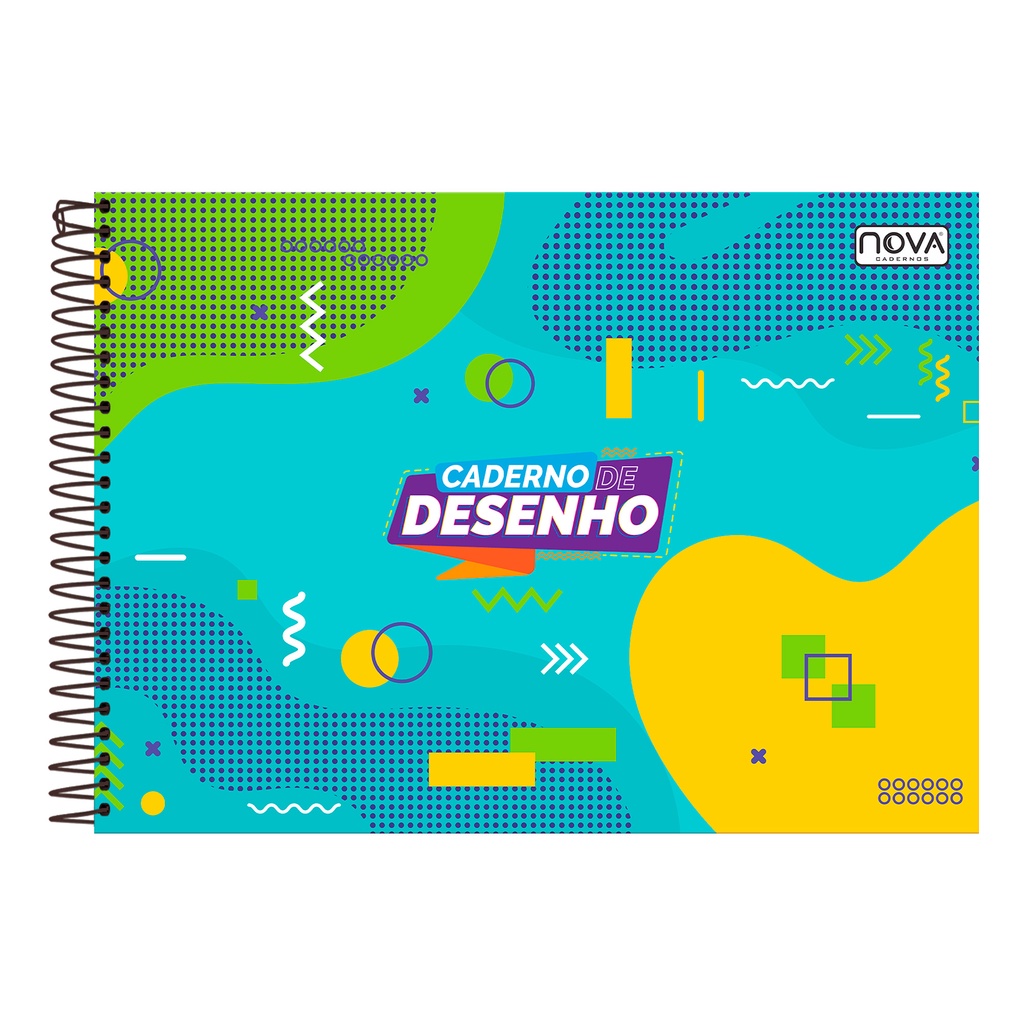 Caderno De Desenho Escolar Grande Espiral Capa Dura | Shopee Brasil