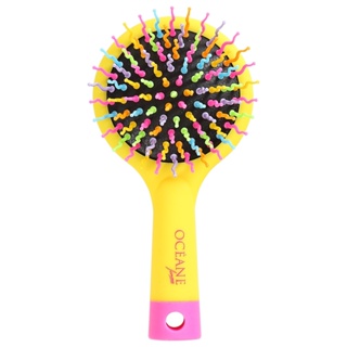 Océane Rainbow Brush Amarela - Mini Escova de Cabelo