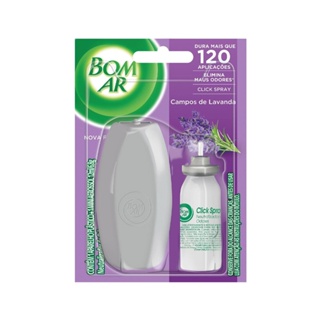 Aromatizador Bom Ar Click Spray Campos de Lavanda + Refil 12ml